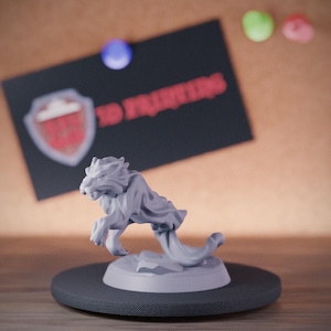 Illusion Tiger Miniature Dungeons and Dragons Mini RPG Tabletop Miniature DnD Painting Pathfinder 5e DnD | GM