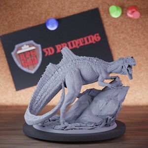 Dinosaur Scream Miniature Chult Monster Mini Dungeons and Dragons Mini RPG Tabletop Miniature DnD Painting Pathfinder 5e DnD | LoP