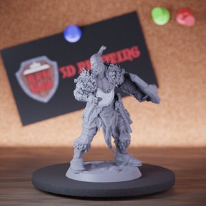 Orc Axe Warrior Miniature Guard Mini Dungeons and Dragons Mini RPG Tabletop Miniature DnD Painting Pathfinder 5e DnD | LoP