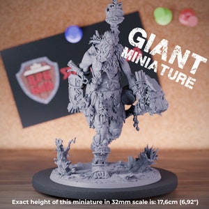 Ancient Giant Warchief Miniature Monster Boss BBEG Dungeons and Dragons Mini RPG Tabletop Miniature DnD Painting Pathfinder 5e DnD | CnP