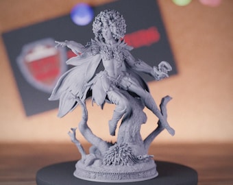Dryad Forest Spirit Miniature | 28mm-75mm | Resin 3D Printed D&D Pathfinder Mini | DMS