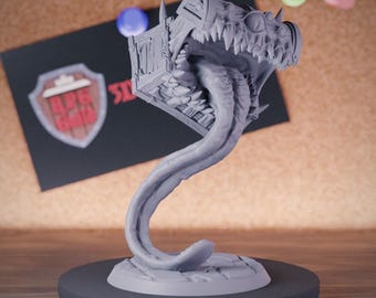 Mimic Miniature Treasure Chest Mimic Mini Dungeons and Dragons Mini RPG Tabletop Miniature DnD Painting Pathfinder 5e DnD | AG