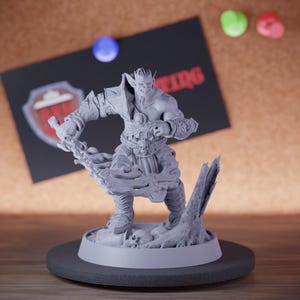 Vampire Lord Monster Miniature Longsword Undead Mini Dungeons and Dragons RPG Tabletop Miniature DnD Painting Pathfinder 5e DnD | DB