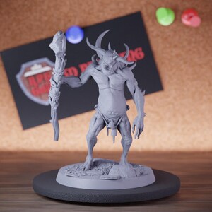Hell Servant Miniature Guard Fighter Mini Dungeons and Dragons RPG Tabletop Miniature DnD Painting Pathfinder 5e DnD | LoP