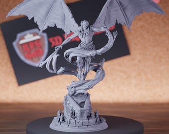 Monster Vampire Elder Miniature | 28mm-75mm | Resin 3D Printed D&D Pathfinder Mini | DMS