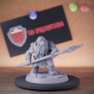 Dwarf Guard Miniature Dungeons and Dragons Mini RPG Tabletop Miniature DnD Painting Pathfinder 5e DnD | AG