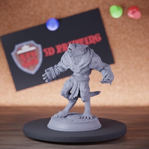 Werewolf Beast Miniature Monster Mini Dungeons and Dragons Mini RPG Tabletop Miniature DnD Painting Pathfinder 5e DnD | DmS