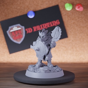 Goblin Knight miniatuur verdediger Mini Dungeons and Dragons Mini RPG tafelblad miniatuur DnD schilderij Pathfinder 5e DnD | DB