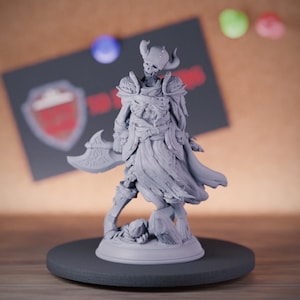 Skeleton Warrior Miniature Undead Fighter Mini for Dungeons and Dragons Mini RPG Tabletop Miniature DnD Painting Pathfinder 5e DnD | DmS