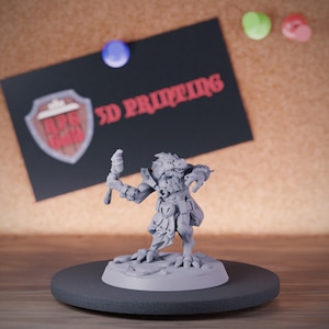Kobold Spearman Miniature Monster Warrior Dungeons and Dragons Mini RPG Tabletop Miniature DnD Painting Pathfinder 5e DnD | CnP