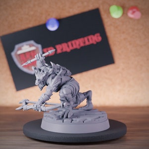 Female Dragonborn Archer Miniature Hunter Dungeons and Dragons Mini RPG Tabletop Miniature DnD Painting Pathfinder 5e DnD | CnP