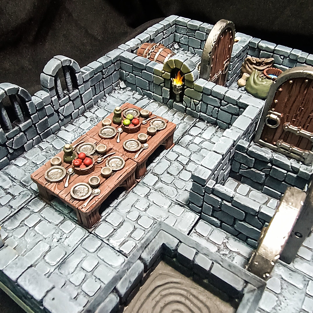 Dnd Terrain Vampire Dungeon Set Curse of Strahd Painted Modular Terrain