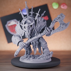 Undead Colossus Miniature Dungeons and Dragons Mini RPG Tabletop Miniature DnD Painting Pathfinder 5e DnD | AG