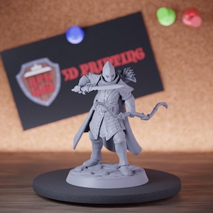 Elf Elite Ranger Miniature Armored Mini Dungeons and Dragons Mini RPG Tabletop Miniature DnD Painting Pathfinder 5e DnD | GM