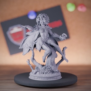 Miniatura de dríada, espíritu de druida, minijuego de mazmorras y dragones, miniatura de rol, miniatura de mesa, DnD, pintura, Pathfinder 5e, DnD/DmS