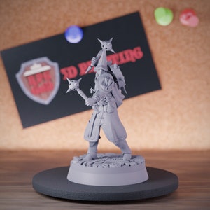 Priest of the Night Church Miniature Guardian Dungeons and Dragons Mini RPG Tabletop Miniature DnD Painting Pathfinder 5e DnD | CnP