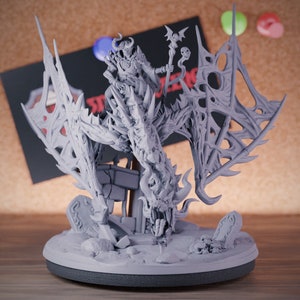 Undead Dragon Boss Miniatura Wyvern Dungeons and Dragons Mini RPG Mesa Miniatura DnD Pintura Pathfinder 5e DnD | AG