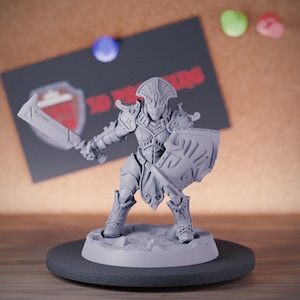 Golem Guard Miniature Dungeons and Dragons Mini RPG Tabletop Miniature DnD Painting Pathfinder 5e DnD | AG