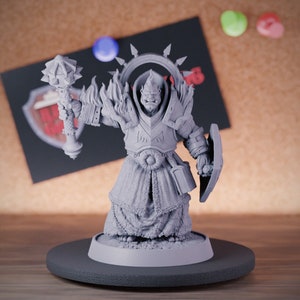 Orc Paladin Miniature Warrior Monster Dungeons and Dragons Mini RPG Tabletop Miniature DnD Painting Pathfinder 5e DnD | DB