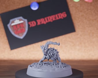 Gehirn Hund MiniaturIntellekt Verschlinger Monster Mini Dungeons and Dragons RPG Tabletop Miniature DnDPainting Pathfinder 5e DnD | CnP