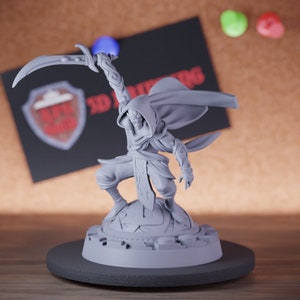 Assassin Rogue Miniature Fighter Dungeons and Dragons Mini RPG Tabletop Miniature DnD Painting Pathfinder 5e DnD | CnP