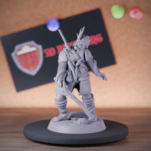 Zombie Warrior Miniature Undead Strahd Spawn Mini for Dungeons and Dragons Mini RPG Tabletop Miniature DnD Painting Pathfinder 5e DnD | GM