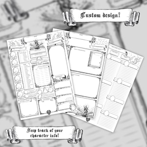 Dnd 5e Character Sheet Wizard Printable Sheet D&amp;D 5e Wizard Stat Sheet ...