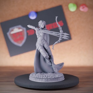 Figurine Elfe archer B STL Miniatures Impression 3D -  France