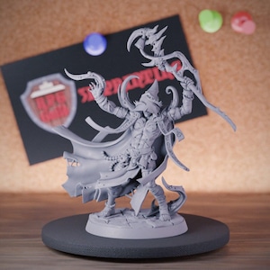 Menselijke Vecna Herald miniatuur Wizard Warlock Dungeons and Dragons Mini RPG tafelblad miniatuur DnD schilderij Pathfinder 5e DnD | AG