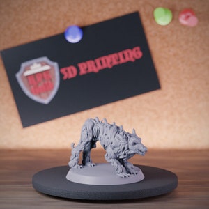 Demon Hound Monster Miniature Undead Demon Dungeons and Dragons Mini RPG Tabletop Miniature DnD Painting Pathfinder 5e DnD | CnP