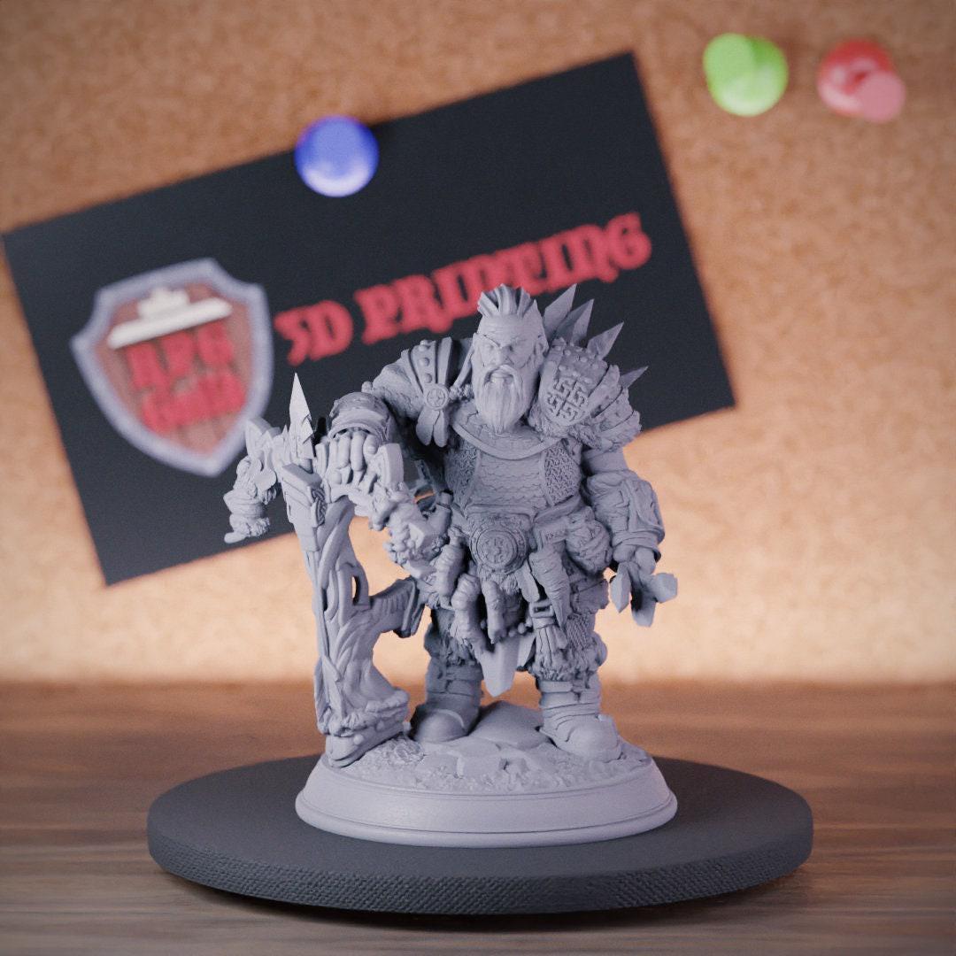 Miniature Nain Archer Pour Jeux De Rôle D&D Pathfinder - Résine Détaillée 4K - Arbiter