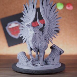 Sacred Bull Celestial Miniature Half-god Monster Dungeons and Dragons Mini RPG Tabletop Miniature DnD Painting Pathfinder 5e DnD | Ag