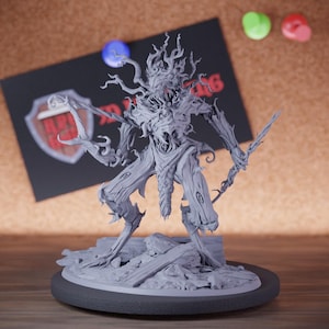 Tree Archer Miniature Treant Monster Giant Boss Mini Dungeons and Dragons RPG Tabletop Miniature DnD Painting Pathfinder 5e DnD | LoP