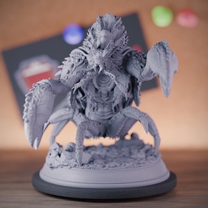 Lobster Monster Miniature Dungeons and Dragons Mini RPG Tabletop Miniature DnD Painting Pathfinder 5e DnD | DmS