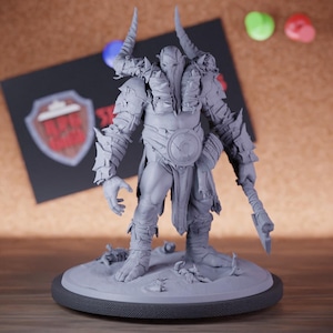 Tribal Giant Miniature Batlleaxe Berserker Mini Dungeons and Dragons RPG Tabletop Miniature DnD Painting Pathfinder 5e DnD | LoP