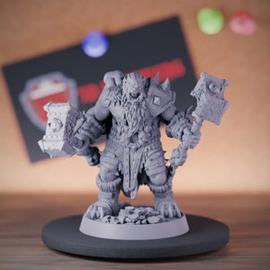 Orc Berserker Miniature Dungeons and Dragons Mini RPG Tabletop Miniature DnD Painting Pathfinder 5e DnD | DB