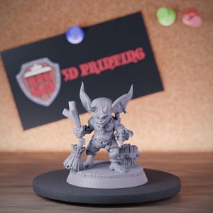 Kleine Chibi-demon miniatuur imp Dungeons and Dragons Mini RPG tafelblad miniatuur DnD schilderij Pathfinder 5e DnD | CnP