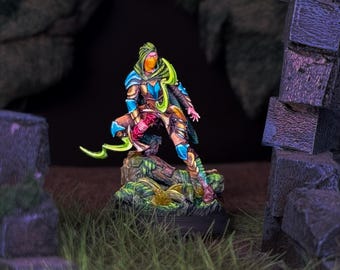 Human Wizard Painted Miniature Dungeons and Dragons DnD RPG Mini Tabletop Pathfinder 5e Pathfinder Painter | Lizielim