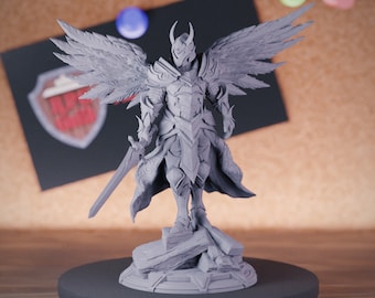 Angel Warrior Miniature Paladin Dungeons and Dragons Mini RPG Tabletop Miniature DnD Painting Pathfinder 5e DnD | DmS