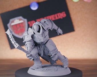 Tempelier Krijger Miniatuur Paladijn Geestelijke Dungeons and Dragons Mini RPG Tabletop Miniatuur DnD Schilderen Pathfinder 5e DnD | LoP