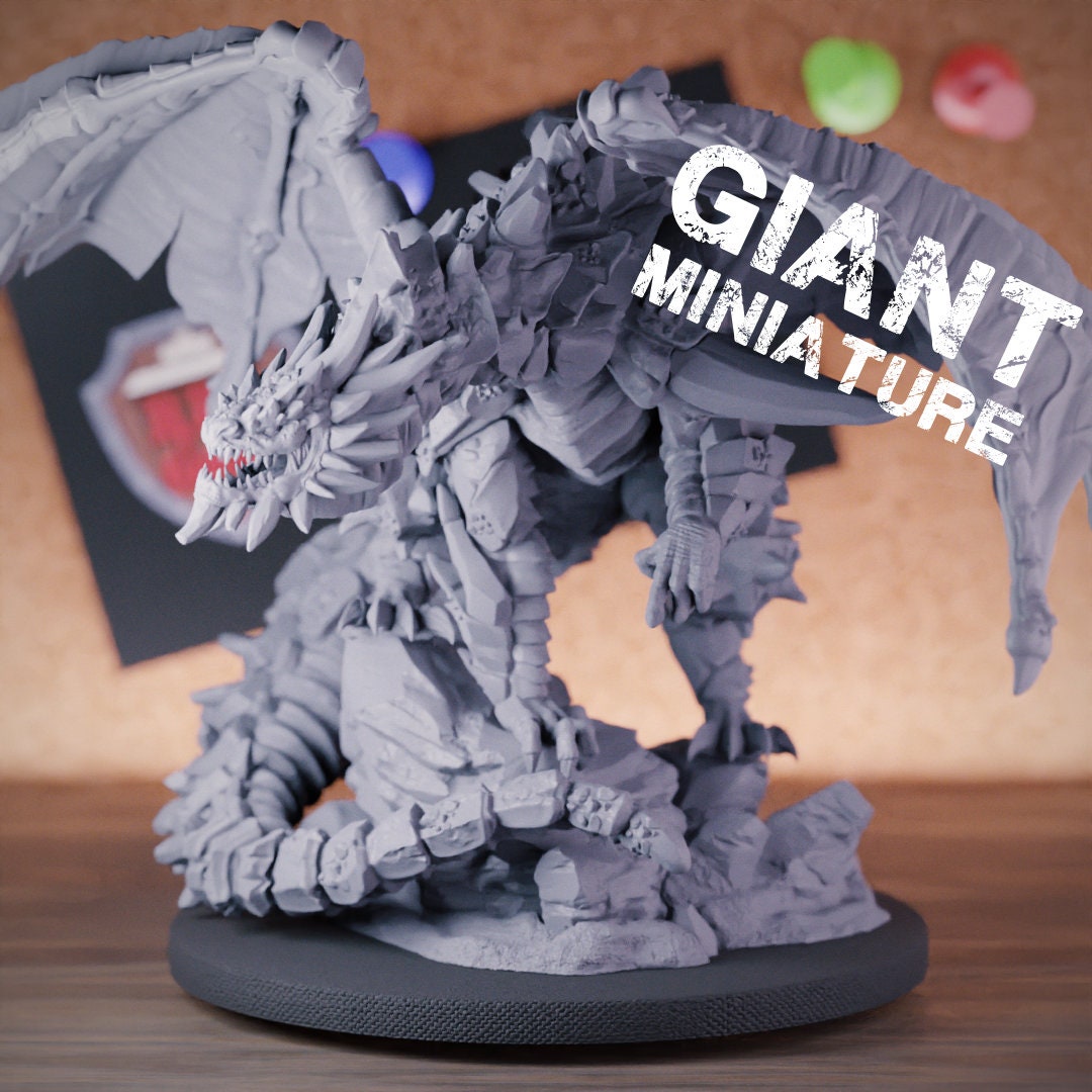 Ancient Desert Bronze Dragon Miniature Boss BBEG Dungeons and Dragons