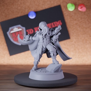 Mind Flayer Pirate Miniature Legendary Corsair Mini Dungeons and Dragons Mini RPG Tabletop Miniature DnD Painting Pathfinder 5e DnD | Cnp
