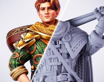 Barde Miniatur | 28mm-75mm | Harz 3D Gedruckt D & D Pathfinder Mini | DMS