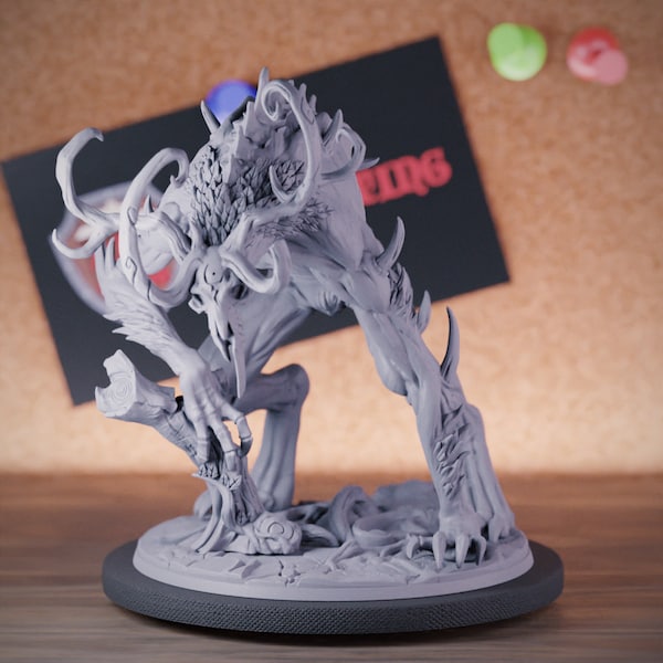 Wendigo Monster Miniature Forest Monster Boss Mini Dungeons and Dragons Mini RPG Tabletop Miniature DnD Painting Pathfinder 5e DnD | AG