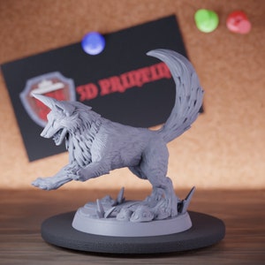 Forest Beast Miniature DnD Jump Fox Dungeons and Dragons Mini RPG Tabletop Miniature DnD Painting Pathfinder 5e DnD | AG