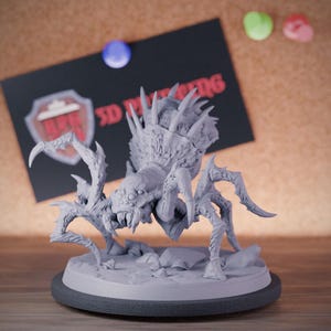 Miniatura de araña gigante / 28 mm-38 mm / Resina impresa en 3D D&D Pathfinder Mini / AG