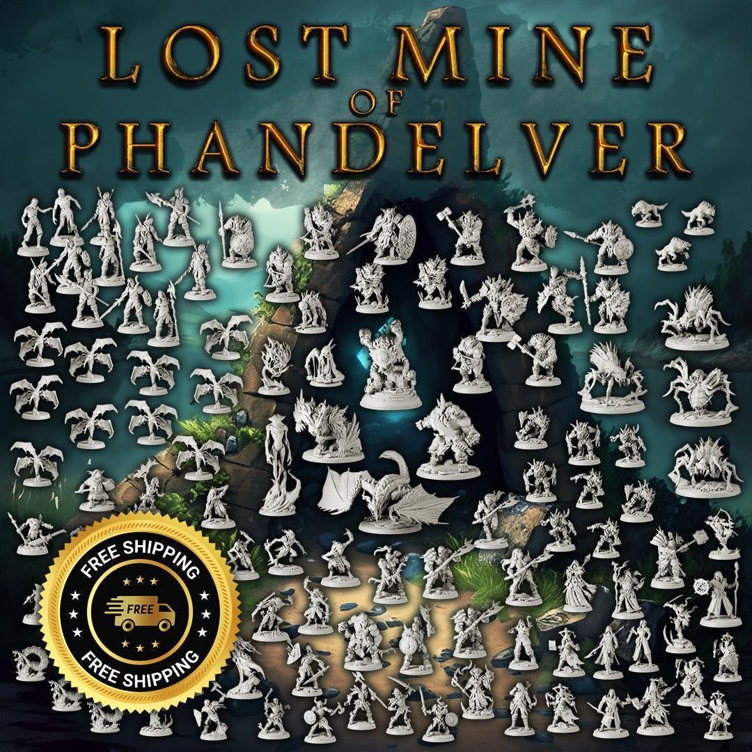 Dd Set La miniera perduta di Phandelver D&D Set completo di 115 miniature ...