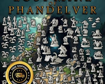 Lost Mine of Phandelver DnD Complete 115 Miniature Set Dungeons and Dragons Adventure Campaign TTRPG Painting 32mm Scale Full Bundle