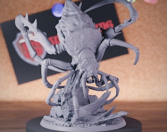 Giant Spider Monstrosity Miniature | 28mm-38mm | Resin 3D Printed D&D Pathfinder Mini | LoP