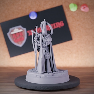 Bishop of the Death Church Miniature Crusader Dungeons and Dragons Mini RPG Tabletop Miniature DnD Painting Pathfinder 5e DnD | CnP